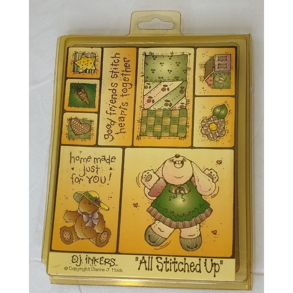 DJ inkers "ALL STITCHED UP", friends themed sticker sheets‎ Dianne J. Hook